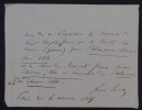 Louis Adrien HUART, Journaliste - LETTRE AUTOGRAPHE SIGN&Eacute;E, 1865. Louis Adrien HUART
