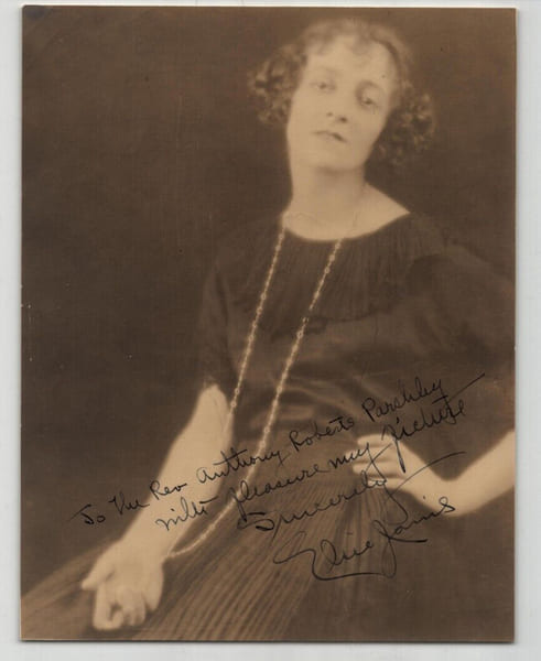 Janis Elsie - 2 autographes authentiques sur photographie et papier. Janis Elsie