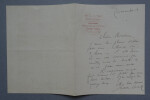 Louis Adrien HUART, Journaliste - LETTRE AUTOGRAPHE SIGN&Eacute;E. Louis Adrien HUART
