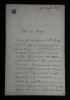Victorin de JONCI&Egrave;RES - LETTRE AUTOGRAPHE SIGNEE &Agrave; Henri HEUGEL, 1879. Victorin de Jonci&egrave;res