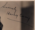 Harry Carey - Photographie d&eacute;dicac&eacute;e et sign&eacute;e 19,7 x 24,6 cm. Harry Carey