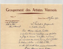 Hippolyte L&eacute;ty - Lettre autographe sign&eacute;e adress&eacute;e &agrave; Charles JAILLET - 1951. Hippolyte L&eacute;ty