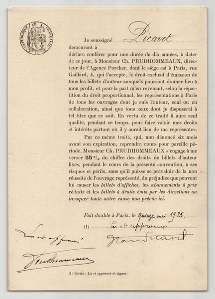 Pouvoir sign&eacute; par Picavet – Collection coh&eacute;rente de 50 auteurs & musiciens. Picavet