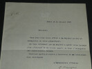 Gaetano Manzoni - Lettre dactylographi&eacute;e sign&eacute;e &agrave; Armand Godoy - Foch - 1929. Gaetano Manzoni