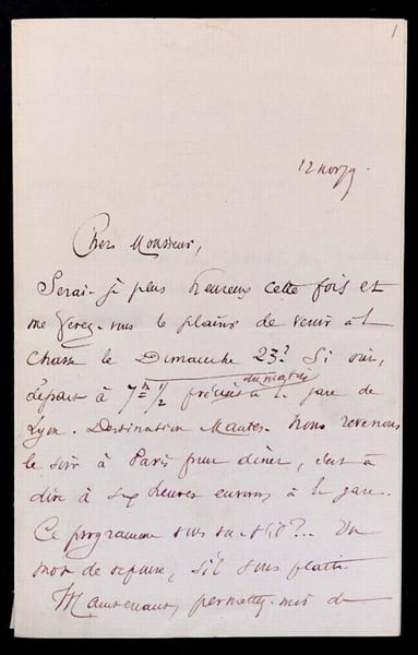 Jacques NORMAND, &Eacute;crivain - LETTRE AUTOGRAPHE SIGN&Eacute;E, 1879. Jacques NORMAND