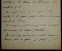 Jules-Antoine Maillard DE LA GOURNERIE - LETTRE AUTOGRAPHE SIGN&Eacute;E, Paris, 1875. Jules-Antoine Maillard DE LA GOURNERIE