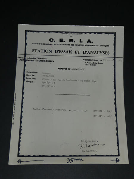 Photographie noir et Blanc ann&eacute;e 1967 station d'essais et d'analyses de CERFIA. 