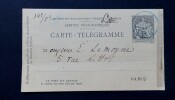 VIDAL Paul - CARTE T&Eacute;L&Eacute;GRAMME AUTOGRAPHE SIGNEE &Agrave; LEMOYNE, PARIS. Paul Vidal