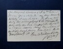 VIDAL Paul - CARTE T&Eacute;L&Eacute;GRAMME AUTOGRAPHE SIGNEE &Agrave; LEMOYNE, PARIS. Paul Vidal
