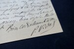 VIDAL Paul - CARTE T&Eacute;L&Eacute;GRAMME AUTOGRAPHE SIGNEE &Agrave; LEMOYNE, PARIS. Paul Vidal