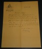 Pierre MAC ORLAN, Ecrivain - LETTRE AUTOGRAPHE SIGN&Eacute;E &Agrave; Edouard CHAMPION, 1927. Pierre MAC ORLAN