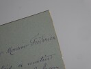 HUGUENET F&eacute;lix - LETTRE AUTOGRAPHE SIGN&Eacute;E, &Agrave; Alfred FREDERIX. F&eacute;lix Huguenet