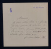 Augustine C&eacute;leste SCRIWANECK, Com&eacute;dienne - LETTRE AUTOGRAPHE SIGN&Eacute;E. Augustine C&eacute;leste SCRIWANECK