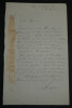 Georges-Henri HALPHEN, Math&eacute;maticien - LETTRE AUTOGRAPHE SIGNEE, Paris, 1885. Georges-Henri HALPHEN
