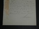 Georges-Henri HALPHEN, Math&eacute;maticien - LETTRE AUTOGRAPHE SIGNEE, Paris, 1885. Georges-Henri HALPHEN
