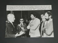 Photographie noir et Blanc d'époque années 80 AFP Léopoldo GALTIERI 1982
