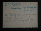 BOURDET Claude - CARTE DE VISITE &Agrave; Marko RISTIC, RAPPEL INVITATION. Claude Bourdet