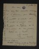 MARTY Georges - LETTRE AUTOGRAPHE SIGN&Eacute;E 1891 concenrne l'op&eacute;ra LYSISTRATA. Georges Marty