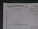Connaissement Maritime 1909, Bordeaux &agrave; Stockolm en Su&egrave;de Estampille de contr&ocirc;le. 