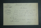 Auguste Gr&eacute;vy , math&eacute;maticien - CARTE POSTALE AUTOGRAPHE SIGN&Eacute;E, 1905. Auguste GR&Eacute;VY
