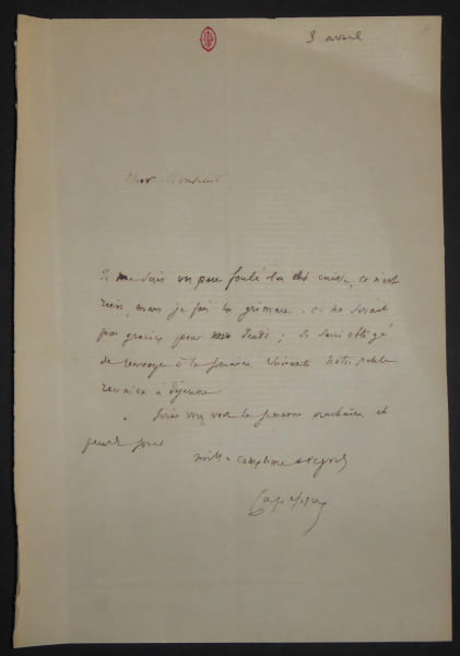 CAPEFIGUE Jean-Baptiste - LETTRE AUTOGRAPHE SIGNEE MARSEILLE JOURNALISTE. CAPEFIGUE Jean-Baptiste