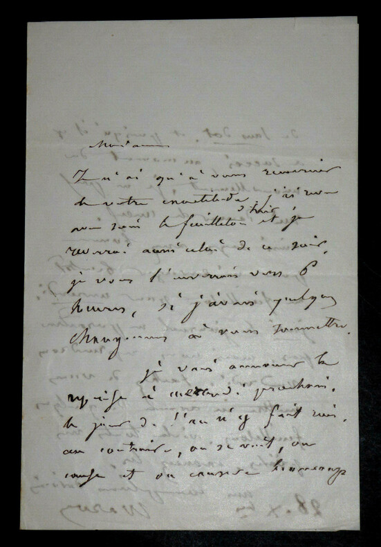 Joseph-Alexis WALSH - LETTRE AUTOGRAPHE SIGN&Eacute;E. Joseph-Alexis Walsh