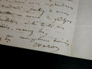 Joseph-Alexis WALSH - LETTRE AUTOGRAPHE SIGN&Eacute;E. Joseph-Alexis Walsh