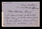 Augustine C&eacute;leste SCRIWANECK, Com&eacute;dienne - CARTE-LETTRE AUTOGRAPHE SIGN&Eacute;E, 1900. Augustine C&eacute;leste SCRIWANECK