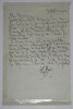 BING Olga - CARTE LETTRE AUTOGRAPHE SIGN&Eacute;E &Agrave; Henry LAPAUZE, 1919. Olga BING