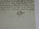 BING Olga - CARTE LETTRE AUTOGRAPHE SIGN&Eacute;E &Agrave; Henry LAPAUZE, 1919. Olga BING