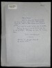 BARON Jacques LETTRE AUTOGRAPHE SIGN&Eacute;E &Agrave; Georges CANINO PR&Eacute;FACE ODYSS&Eacute;E COULEUR. Jacques Baron