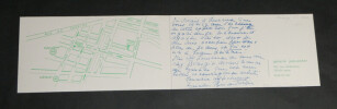 Invitation autographe sign&eacute;e &agrave; un vernissage en m&eacute;moire d'Agathe Va&iuml;to - 1978. Marcelle BERR de TURIQUE