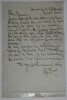 BING Olga - CARTE LETTRE AUTOGRAPHE SIGN&Eacute;E &Agrave; Henry LAPAUZE, 1919. Olga Bing