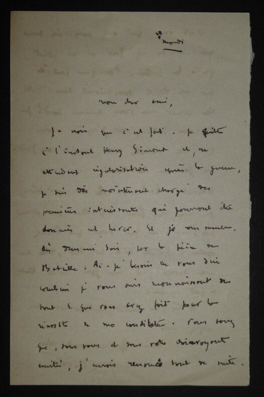 LETTRE AUTOGRAPHE SIGN&Eacute;E, ECHO DE PARIS, GUERRE. Andr&eacute; Rivoire