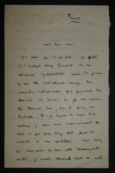 LETTRE AUTOGRAPHE SIGN&Eacute;E, ECHO DE PARIS, GUERRE. Andr&eacute; Rivoire