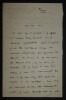 LETTRE AUTOGRAPHE SIGN&Eacute;E, ECHO DE PARIS, GUERRE. Andr&eacute; Rivoire