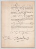 Pouvoir sign&eacute; Charles Samson – Collection coh&eacute;rente de 50 auteurs & musiciens. Charles Samson