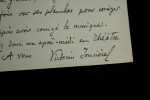 Victorin de JONCI&Egrave;RES - LETTRE AUTOGRAPHE SIGN&Eacute;E &Agrave; Louis GALLET, Paris, 1884. Victorin de Jonci&egrave;res