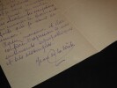 LETTRE AUTOGRAPHE SIGN&Eacute;E, PARIS 1896. Jean de la Br&egrave;te