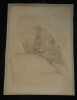 Portrait de profil d'un homme "moine" - Dessin crayon d'Ulysse BUTIN. Ulysse Butin