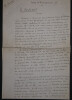 Manuscrit autographe sign&eacute; "Le Portrait" pour les contes du Paris-Journal. Louis Fr&eacute;d&eacute;ric SAUVAGE