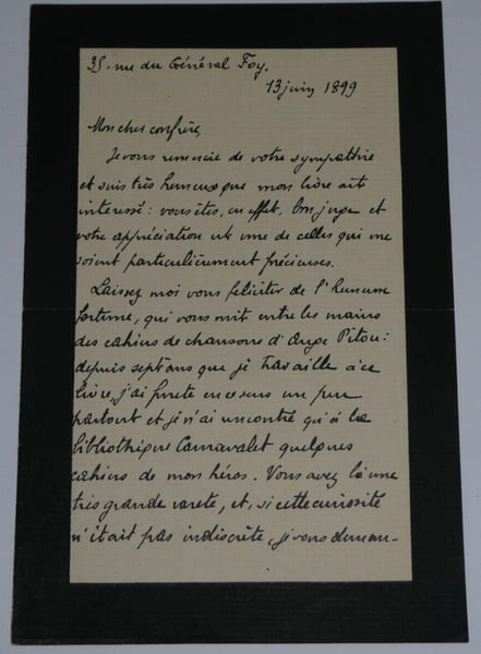 Fernand ENGERAND, Homme politique - LETTRE AUTOGRAPHE SIGN&Eacute;E, Paris, 1899. Fernand ENGERAND