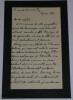 Fernand ENGERAND, Homme politique - LETTRE AUTOGRAPHE SIGN&Eacute;E, Paris, 1899. Fernand ENGERAND