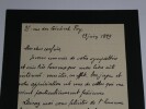 Fernand ENGERAND, Homme politique - LETTRE AUTOGRAPHE SIGN&Eacute;E, Paris, 1899. Fernand ENGERAND