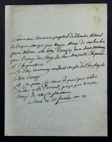 Barth&eacute;l&eacute;my-Andr&eacute; CAMERANI - LETTRE AUTOGRAPHE SIGN&Eacute;E A Mr MAUGE, Paris, 1804. Barth&eacute;l&eacute;my-Andr&eacute; Camerani