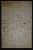 LEGOUVE Ernest LETTRE AUTOGRAPHE SIGN&Eacute;E AU CONSERVATEUR BIBLIOTH&Egrave;QUE NATIONALE. Ernest Legouv&eacute;