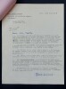 Correspondance entre Emile Condroyer et la secr&eacute;taire d'Henri B&eacute;raud, mars 1938 – Prix Albert-Londres. Emile Condroyer ; Henri B&eacute;raud (secr&eacute;taire)