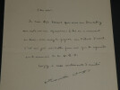 Louis MARTIN-CHAUFFIER, Journaliste - LETTRE AUTOGRAPHE SIGN&Eacute;E, 1924. Louis Martin-Chauffier