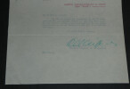 Carlos Miguel de C&eacute;spedes - Lettre dactylographi&eacute;e sign&eacute;e &agrave; Armand Godoy - Foch - 1929. Carlos Miguel de C&eacute;spedes