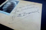 Serge LIFAR et Lycette DARSONVAL - CARTE AUTOGRAPHE SIGN&Eacute;E ET D&Eacute;DICACES, 1944. Serge Lifar ; Lycette Darsonval